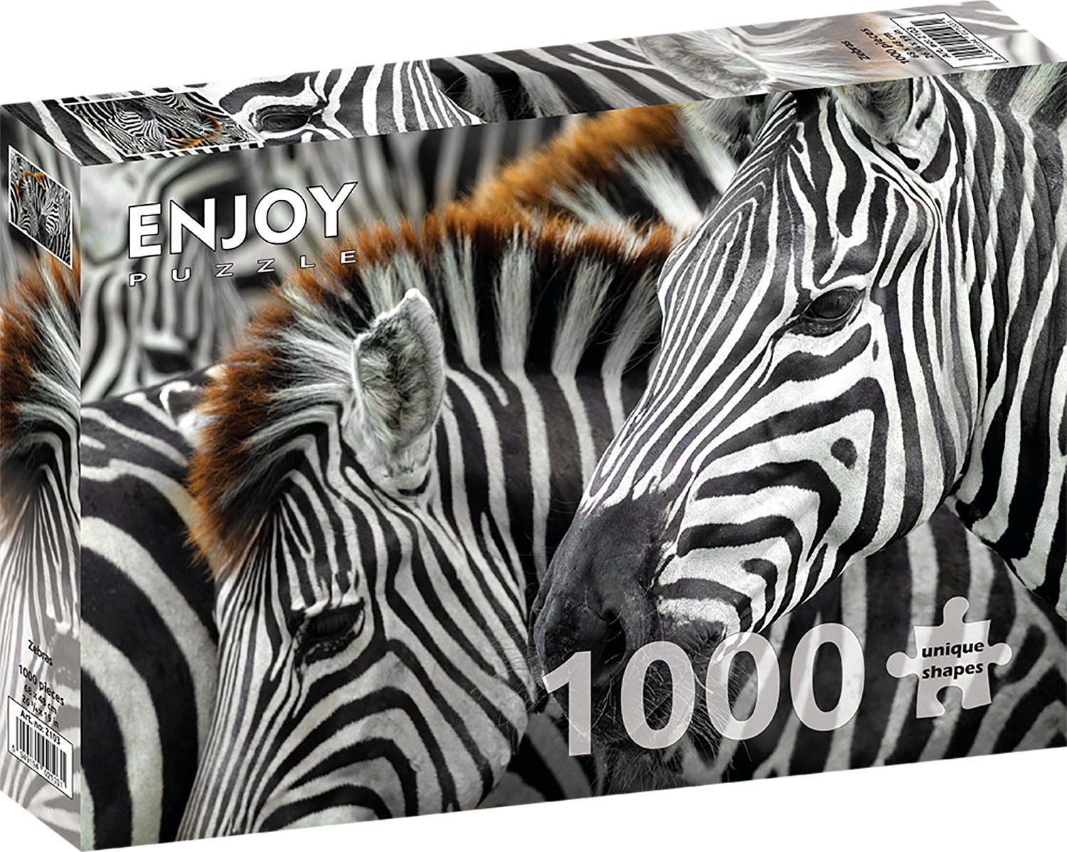 ENJOY Puzzle Zebry 1000 dílků