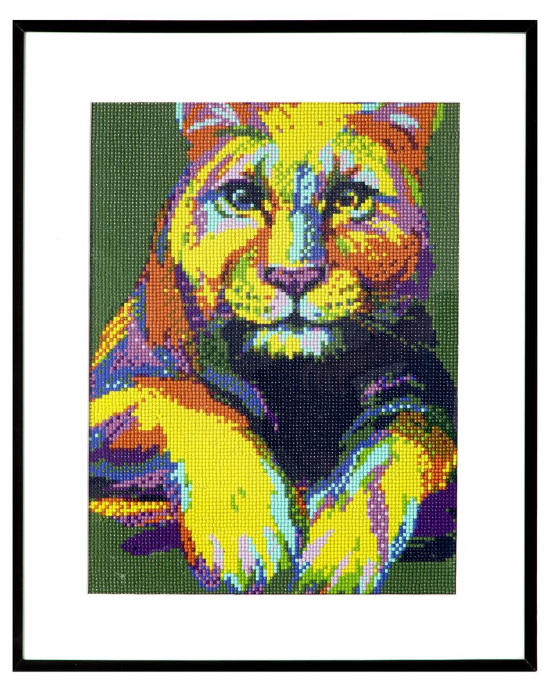 GRAFIX Diamantové malování Panter 40x50cm