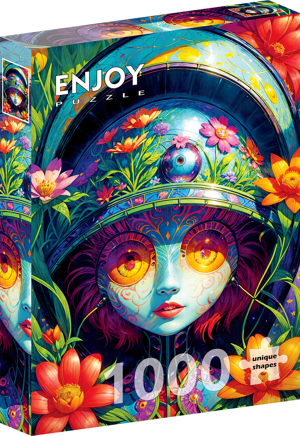 ENJOY Puzzle Květinová bojovnice 1000 dílků