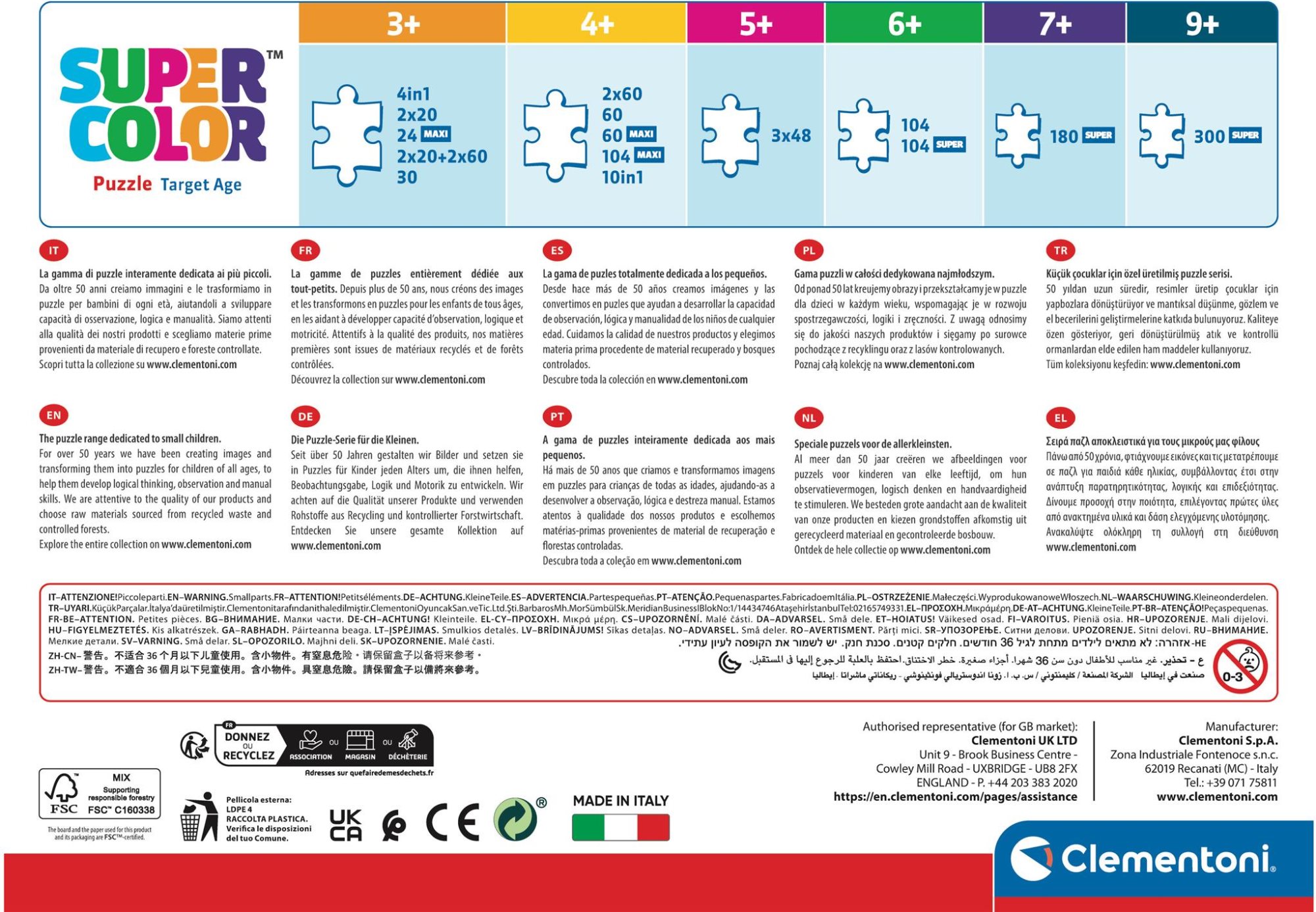 CLEMENTONI Puzzle DC Comics: Liga Spravedlnosti 300 dílků