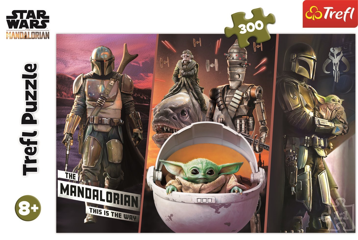 TREFL Puzzle The Mandalorian: Tajemný Baby Yoda 300 dílků