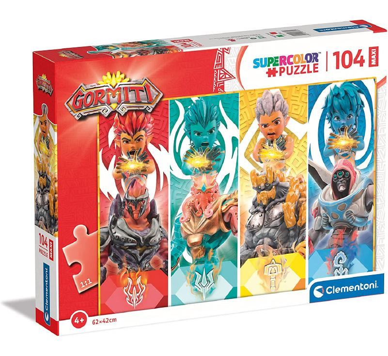 CLEMENTONI Puzzle Gormiti: Poslové s náramky MAXI 104 dílků