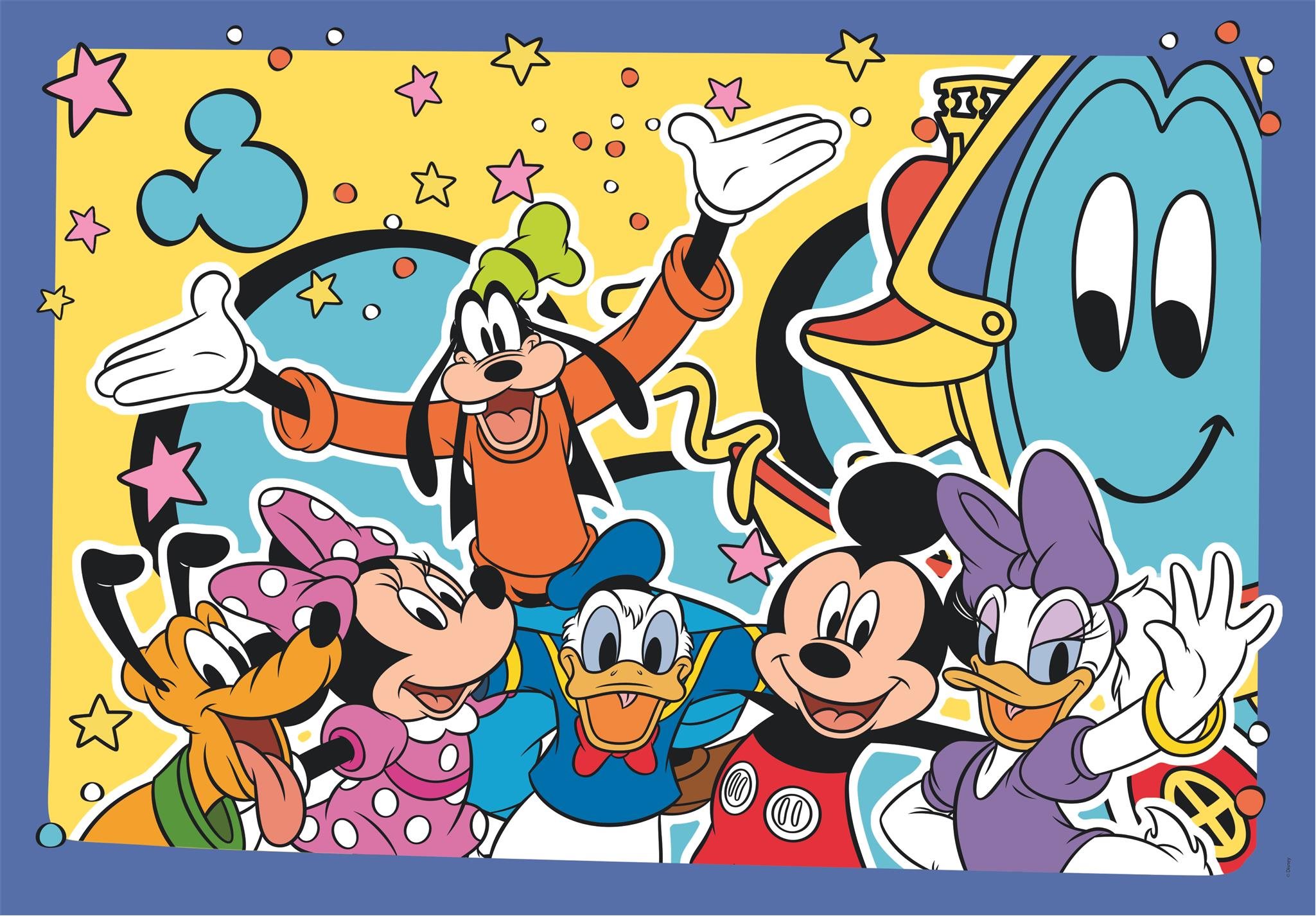CLEMENTONI Puzzle Mickey se baví s kamarády 2x20 dílků