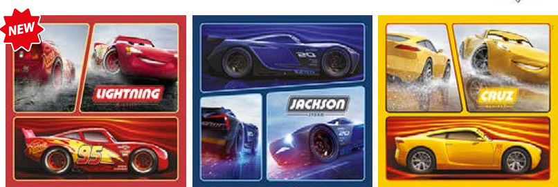 CLEMENTONI Puzzle Auta 3x48 dílků