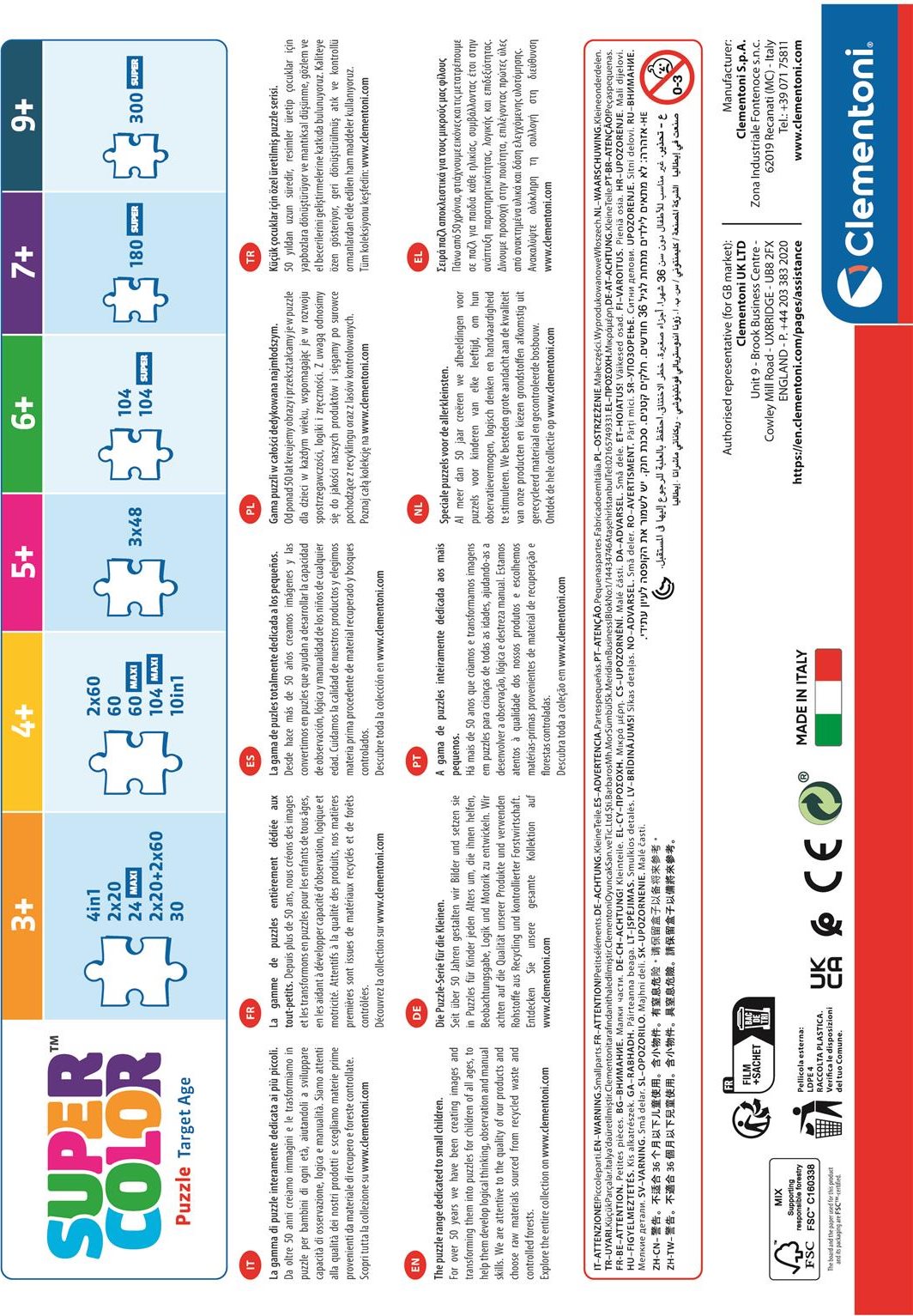 CLEMENTONI Puzzle Dragon Ball 104 dílků