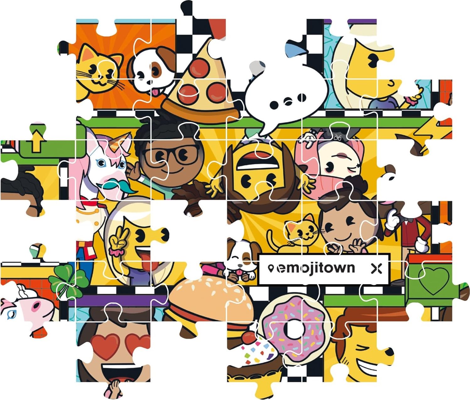 CLEMENTONI Puzzle Emoji Town 180 dílků