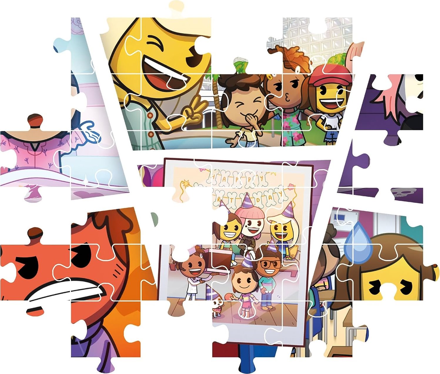 CLEMENTONI Puzzle Emoji Town 180 dílků