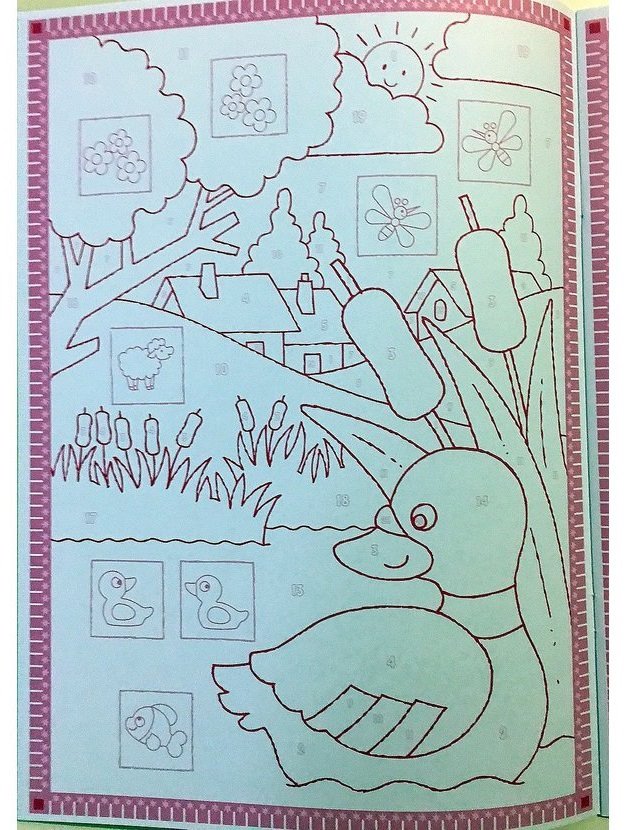 Nakladatelství SUN Zábavné omalovánky podle čísel (zelené)