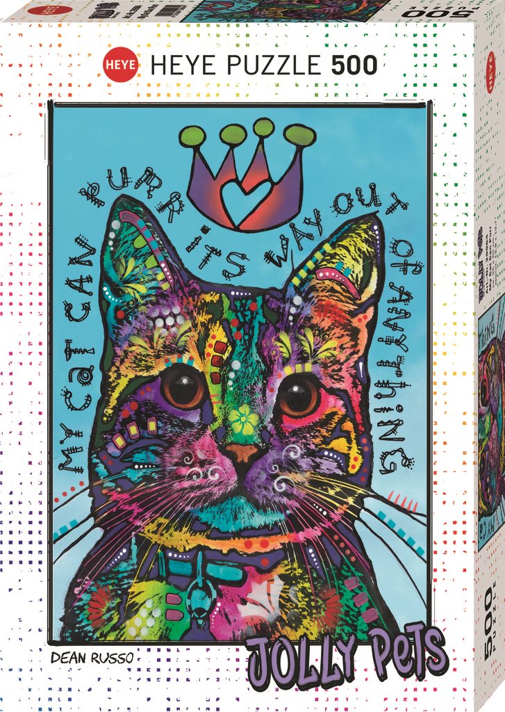 HEYE Puzzle Jolly Pets: Moje kočka umí vrnět 500 dílků