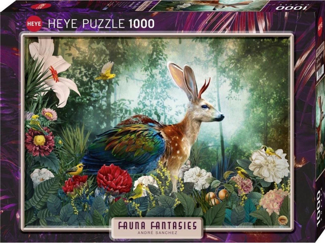 HEYE Puzzle Fauna Fantasies: Zajdalen 1000 dílků
