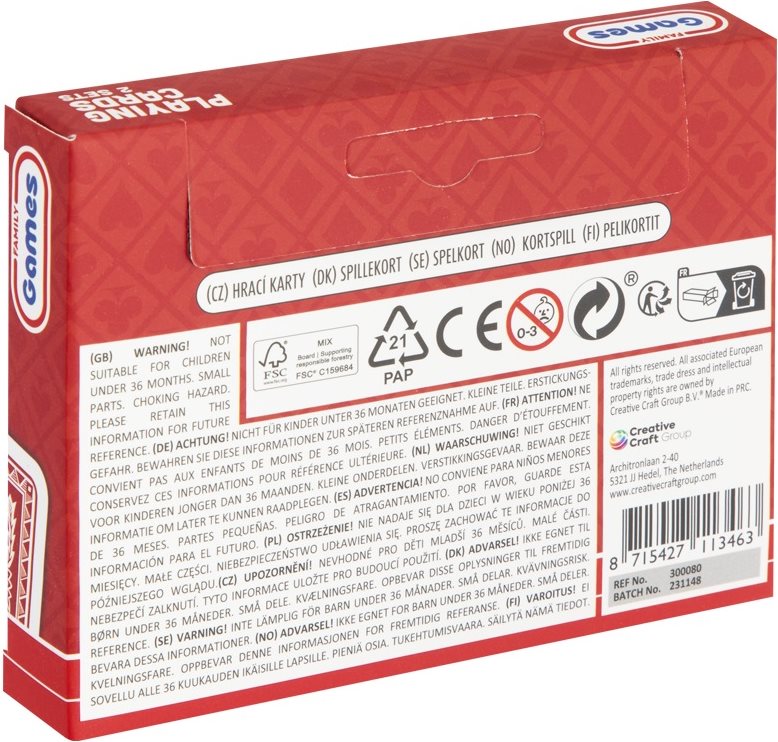 GRAFIX Hrací karty 2x55ks