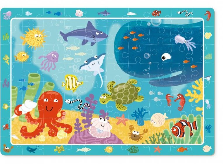 DODO Puzzle s hledáním obrázků Podmořský svět 80 dílků