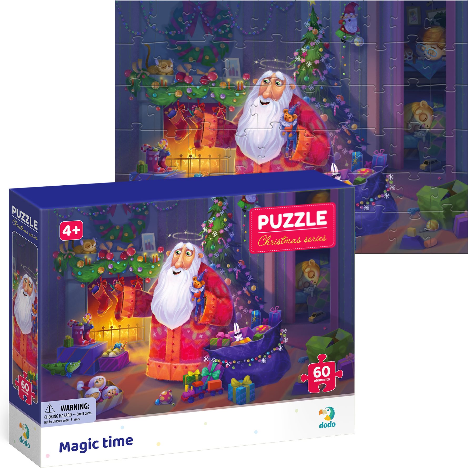 DODO Puzzle Kouzelný vánoční čas 60 dílků