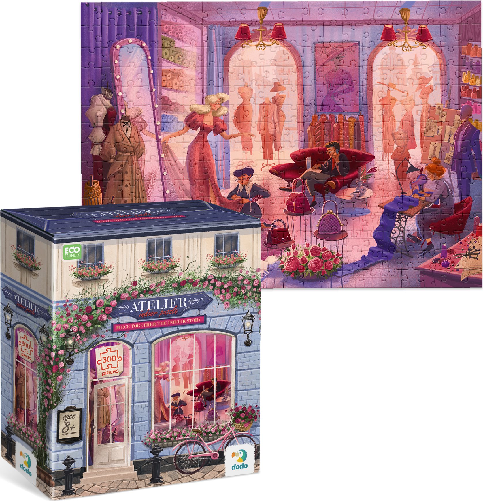 DODO Puzzle Obchůdky: Módní studio 300 dílků