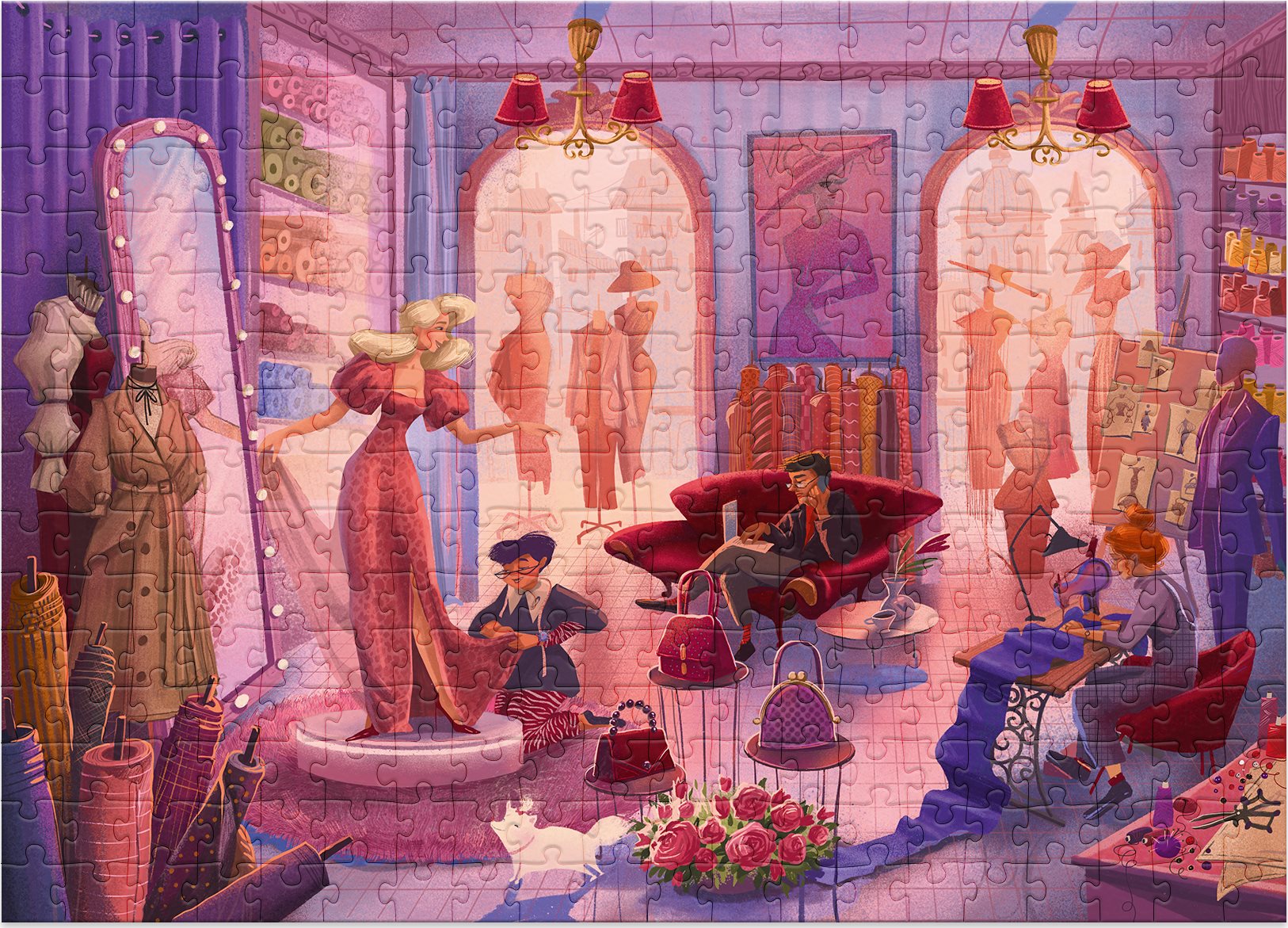 DODO Puzzle Obchůdky: Módní studio 300 dílků