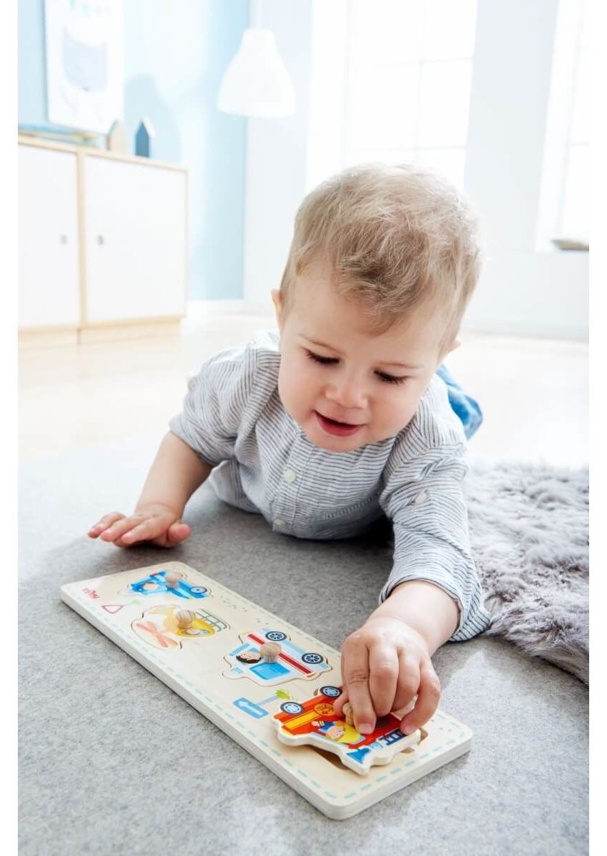 HABA Dřevěná vkládačka Dopravní prostředky