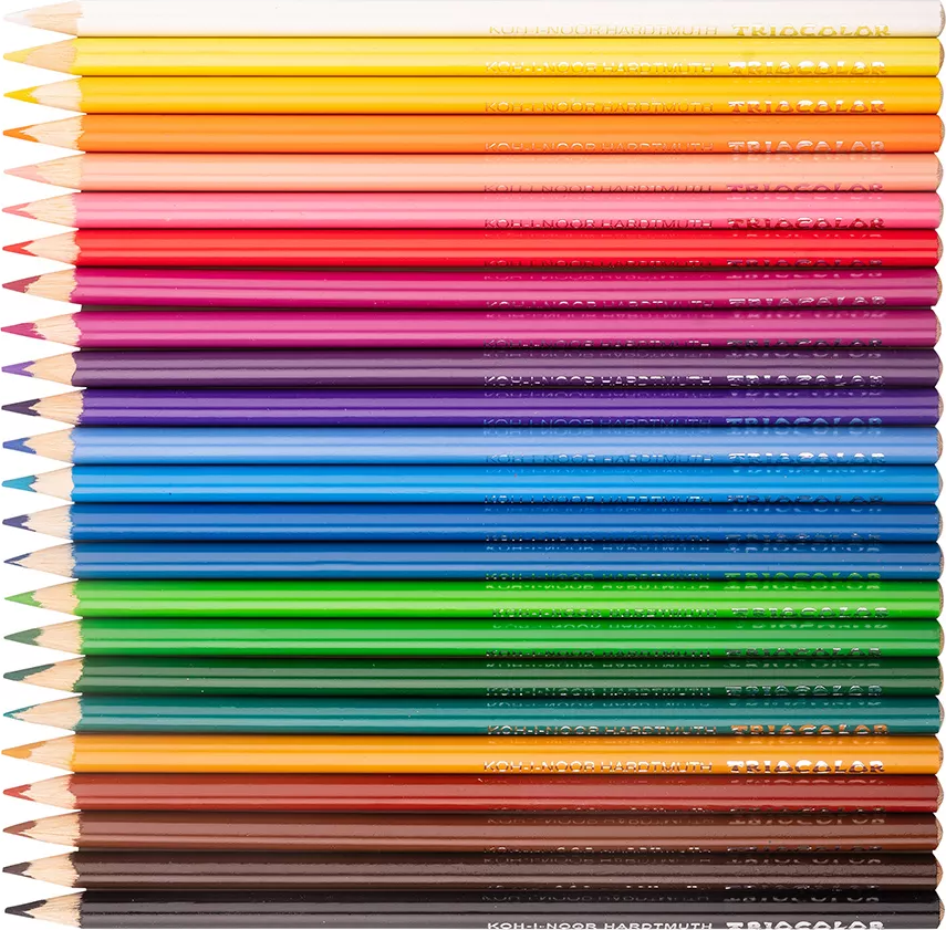 KOH-I-NOOR Trojhranné pastelky Triocolor 12ks Tygr