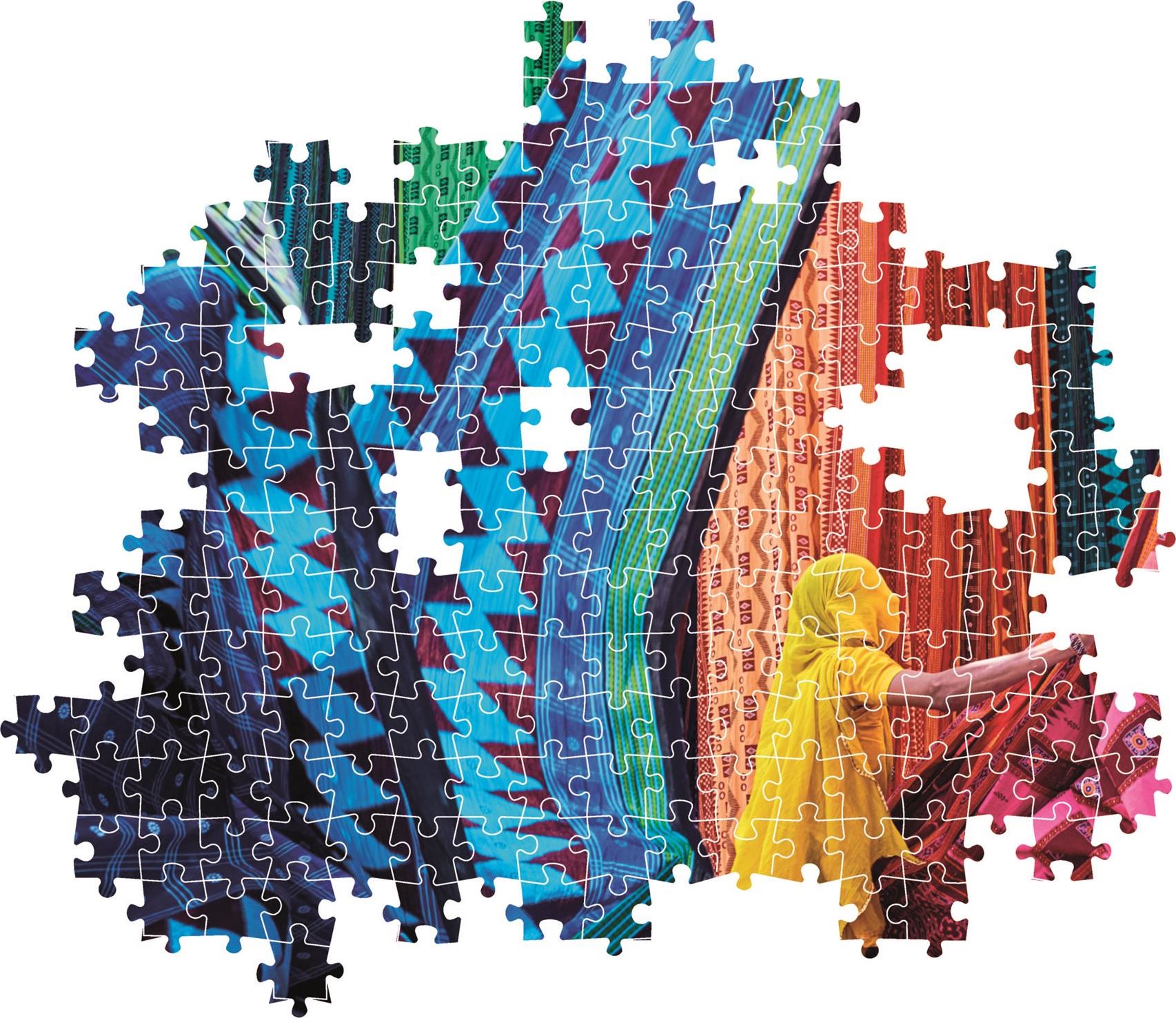 CLEMENTONI Puzzle Vlající látky 1500 dílků