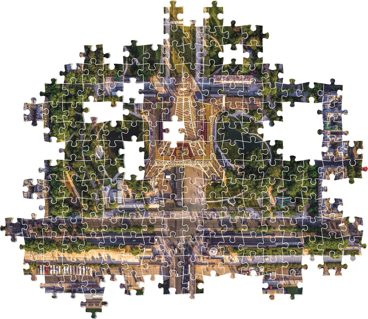 CLEMENTONI Puzzle Let nad Paříží 1500 dílků