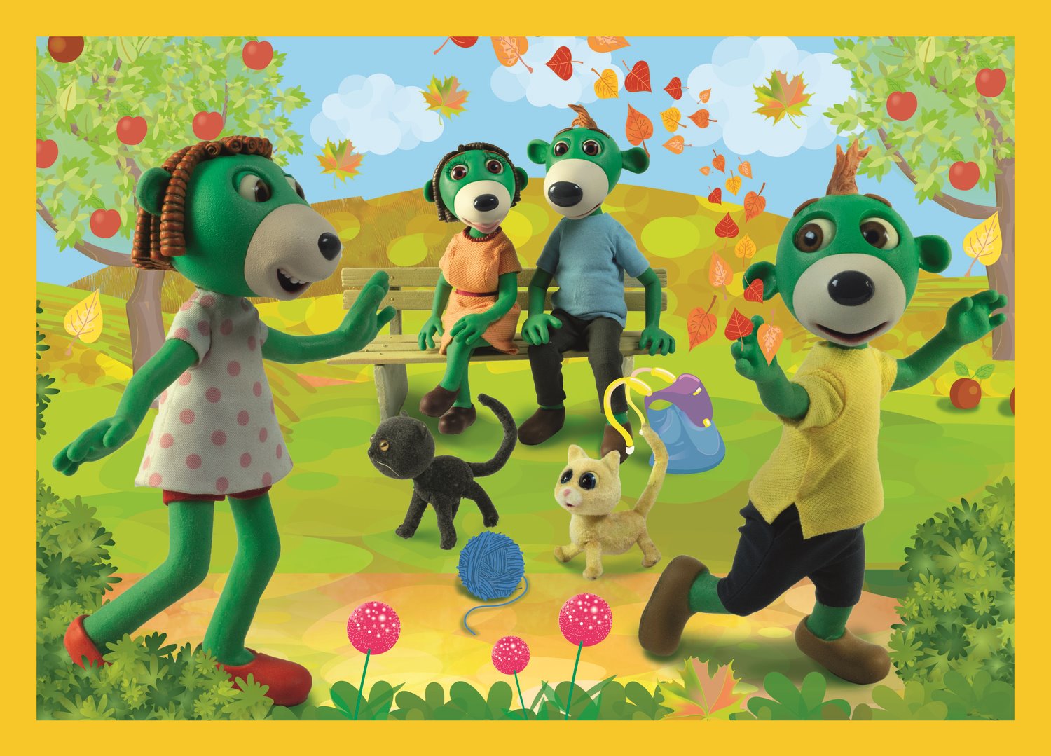 Puzzle Treflíci: Společné chvíle 4v1 (35,48,54,70 dílků)