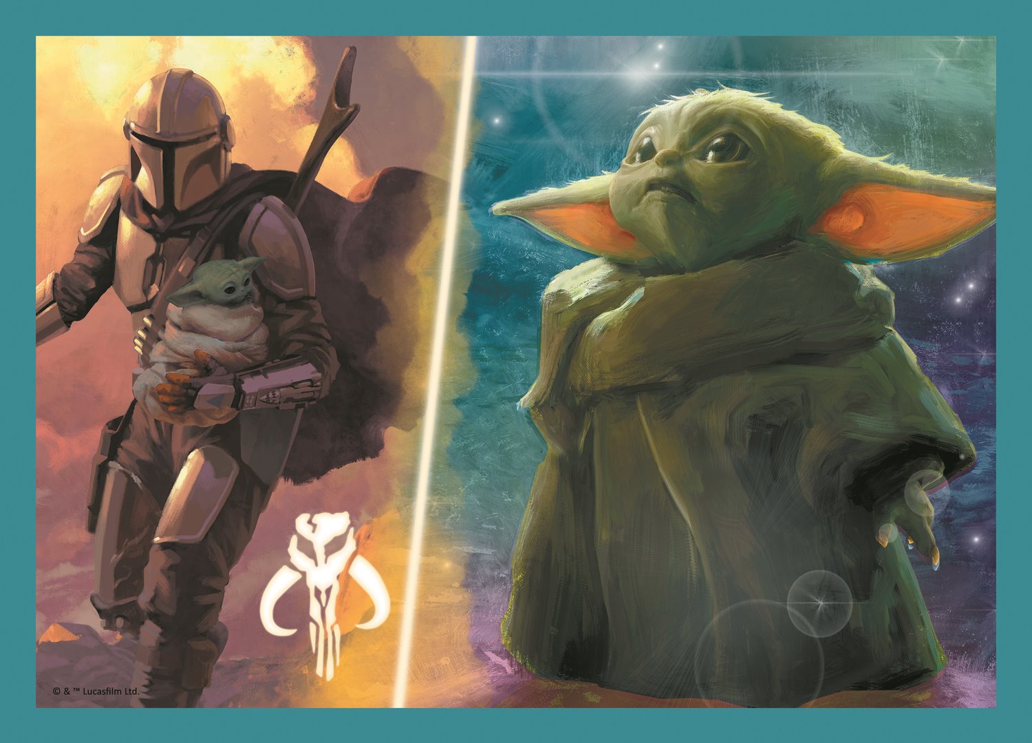 TREFL Puzzle Mandalorian a jeho svět 4v1 (35,48,54,70 dílků)