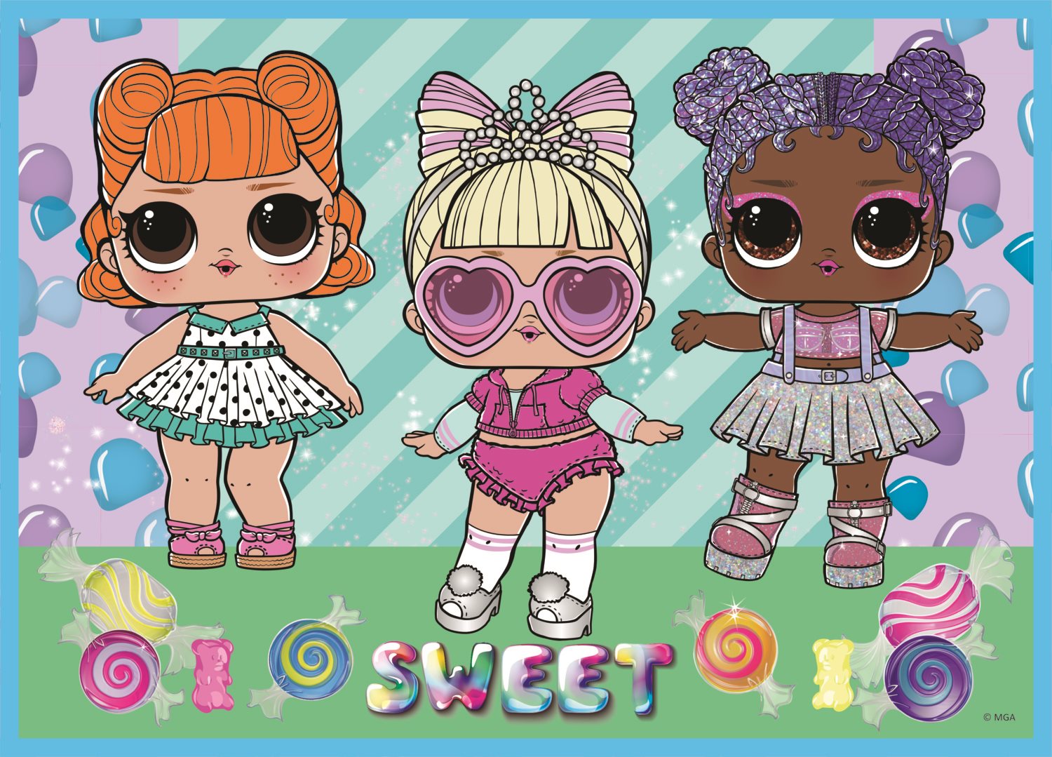 TREFL Puzzle LOL Surprise: Seznamte se s panenkami 4v1 (35,48,54,70 dílků)