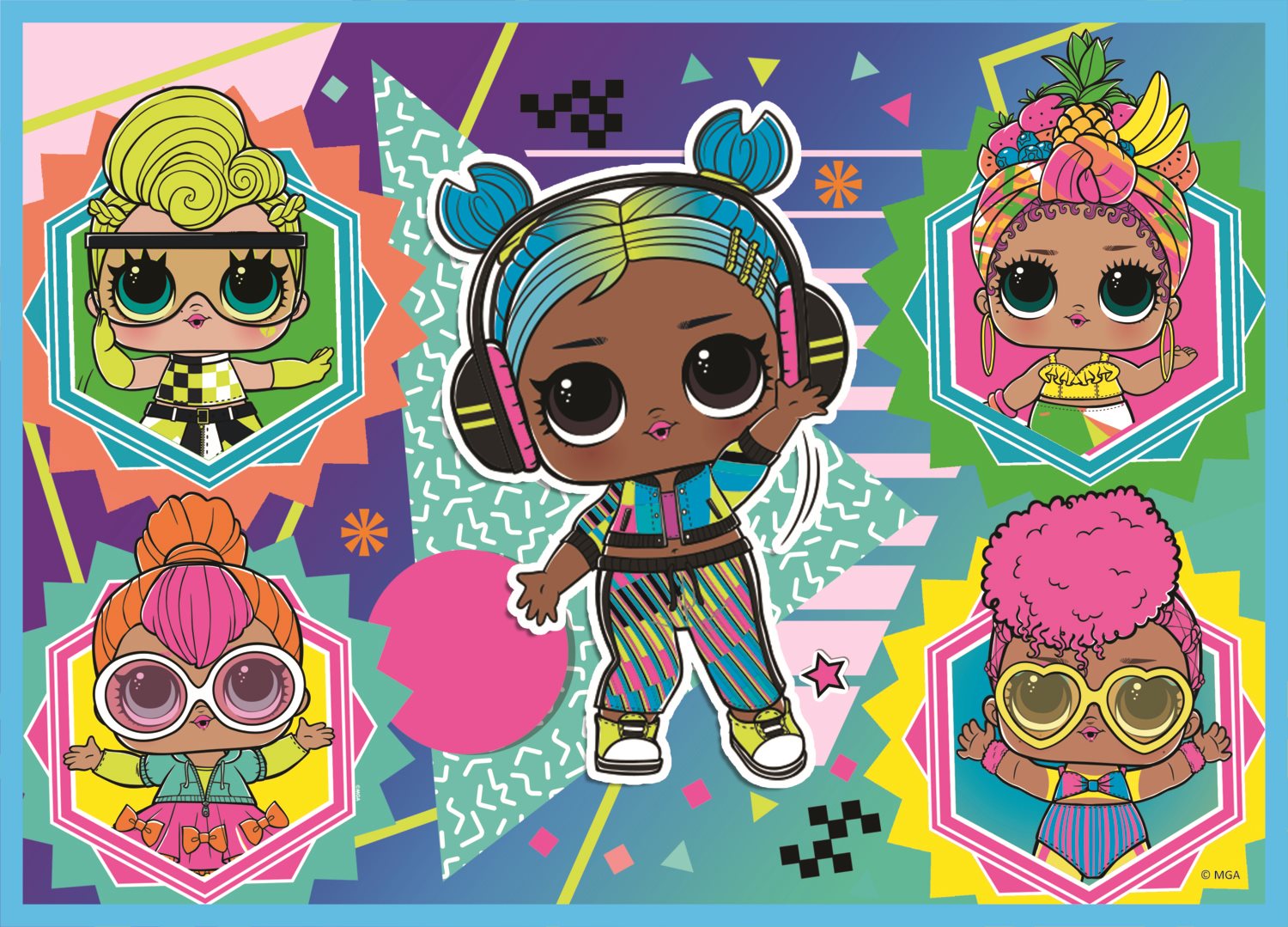 TREFL Puzzle LOL Surprise: Seznamte se s panenkami 4v1 (35,48,54,70 dílků)