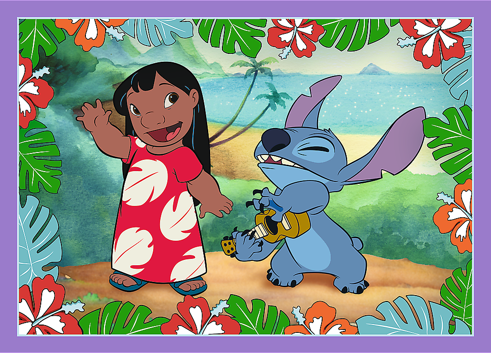 TREFL Puzzle Lilo&Stitch: Bláznivý den 4v1 (35,48,54,70 dílků)