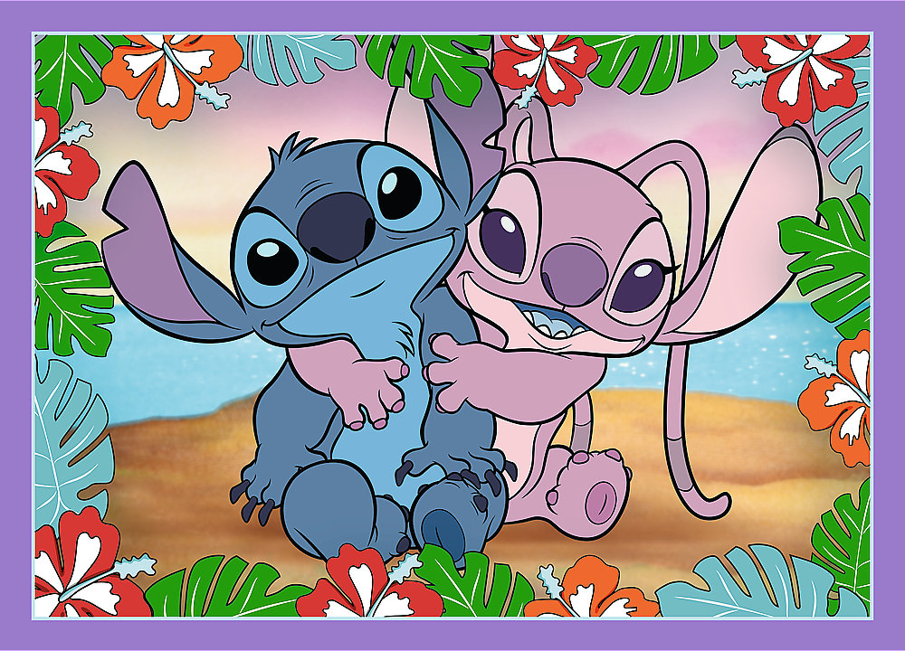 TREFL Puzzle Lilo&Stitch: Bláznivý den 4v1 (35,48,54,70 dílků)