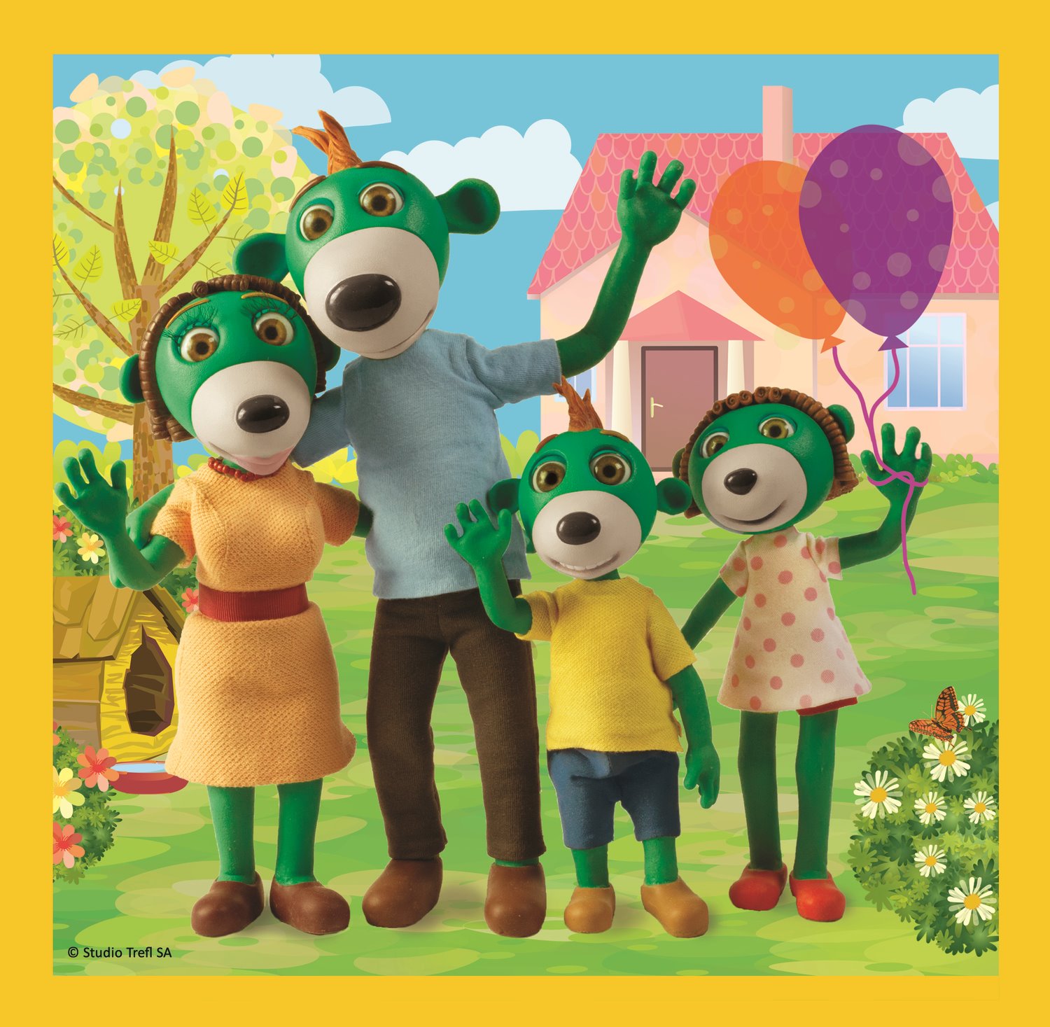 Puzzle Treflíci: Být spolu je fajn 3v1 (20,36,50 dílků)