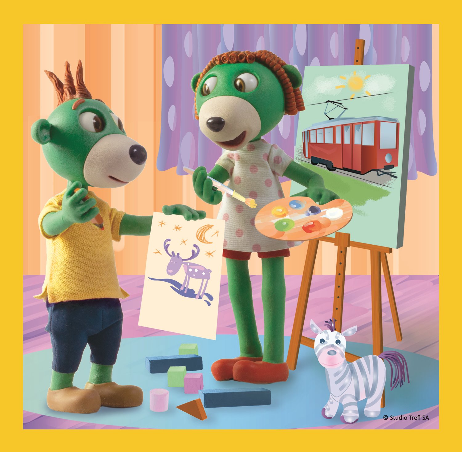 Puzzle Treflíci: Být spolu je fajn 3v1 (20,36,50 dílků)