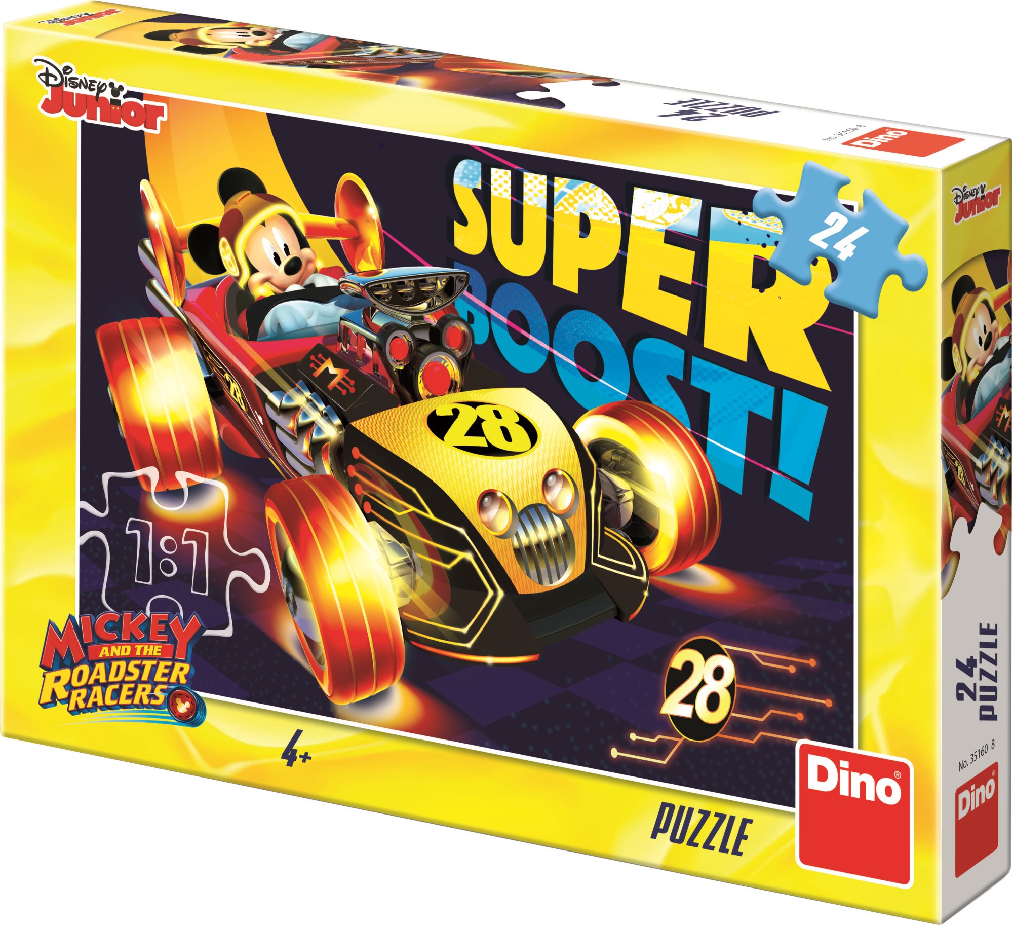 DINO Puzzle Mickey Mouse na závodě 24 dílků
