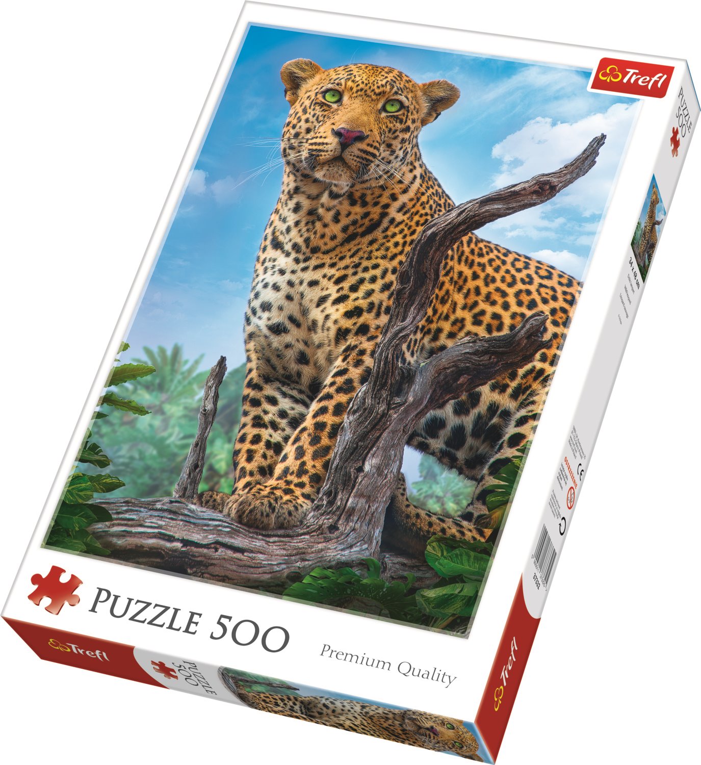 TREFL Puzzle Divoký levhart 500 dílků