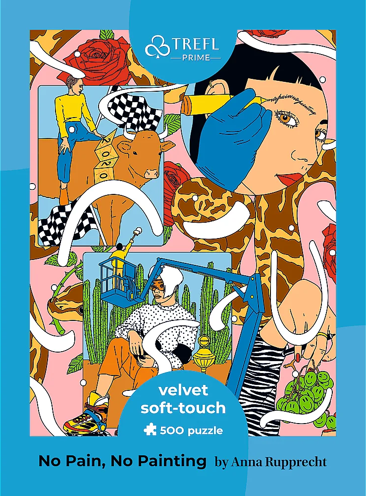 TREFL Puzzle UFT Velvet Soft Touch: Žádná bolest, žádné malby 500 dílků