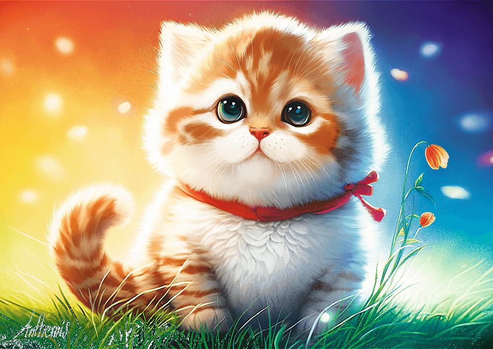 TREFL Puzzle UFT Cuteness Overload: Kouzelné kotě 500 dílků