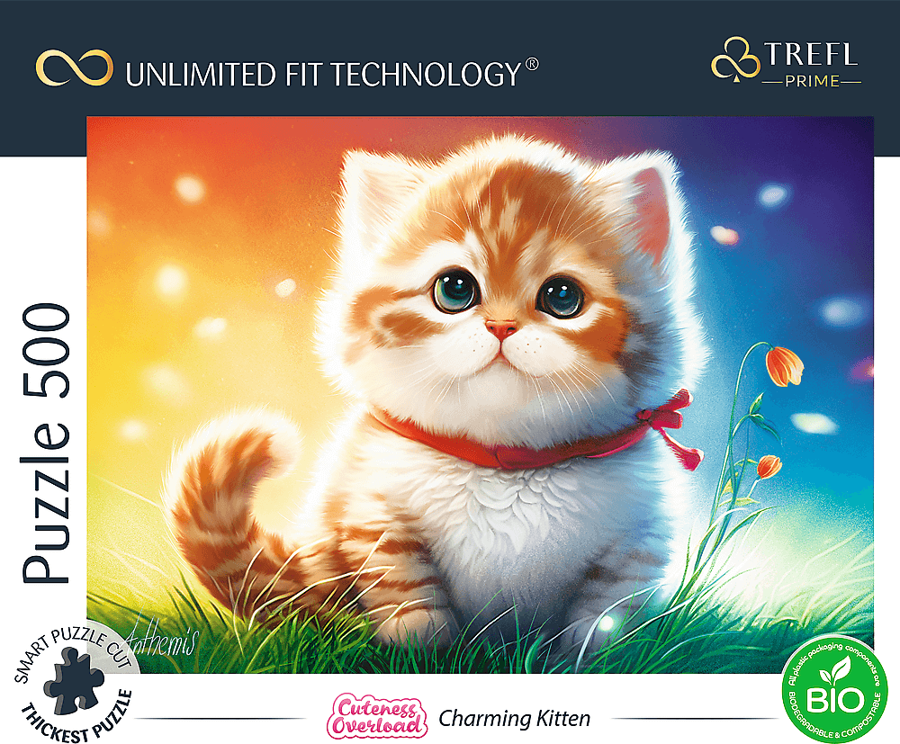 TREFL Puzzle UFT Cuteness Overload: Kouzelné kotě 500 dílků
