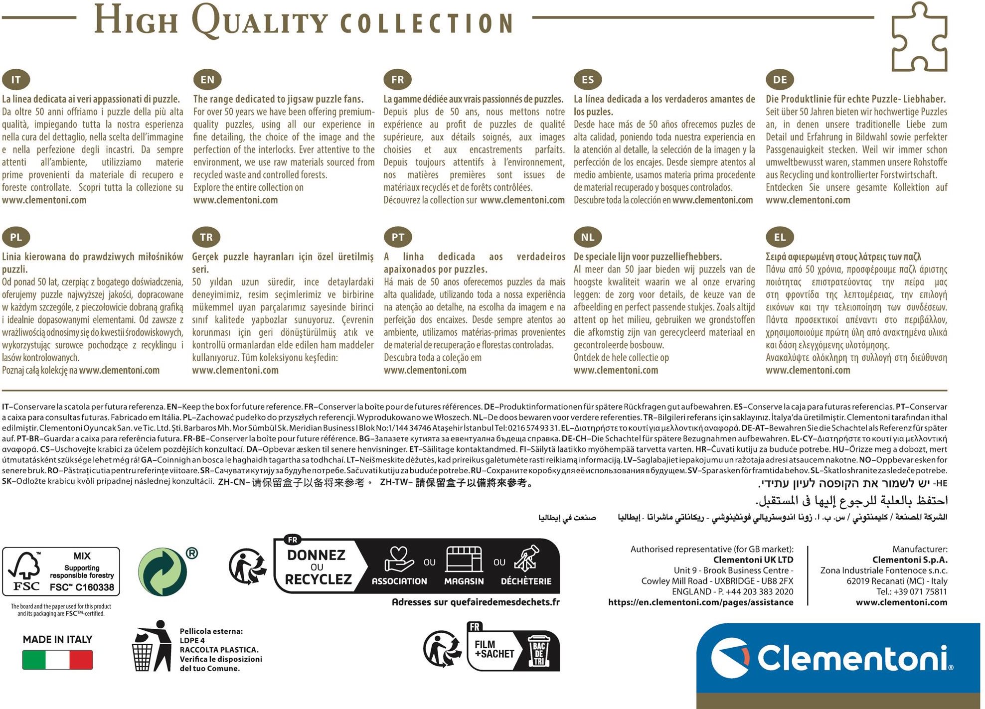 CLEMENTONI Puzzle Corto Maltese: Daleká cesta 1000 dílků