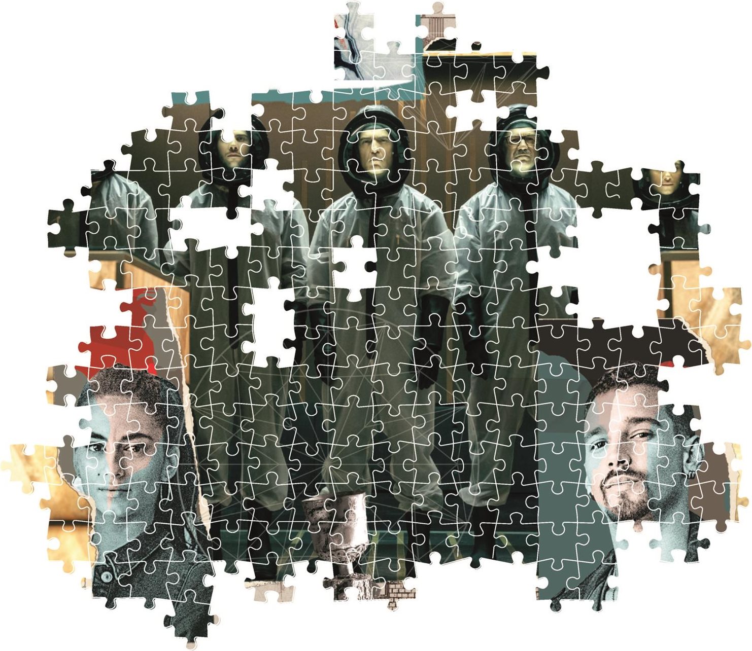 CLEMENTONI Puzzle La Casa de Papel Berlín: Jdeme do akce 1000 dílků