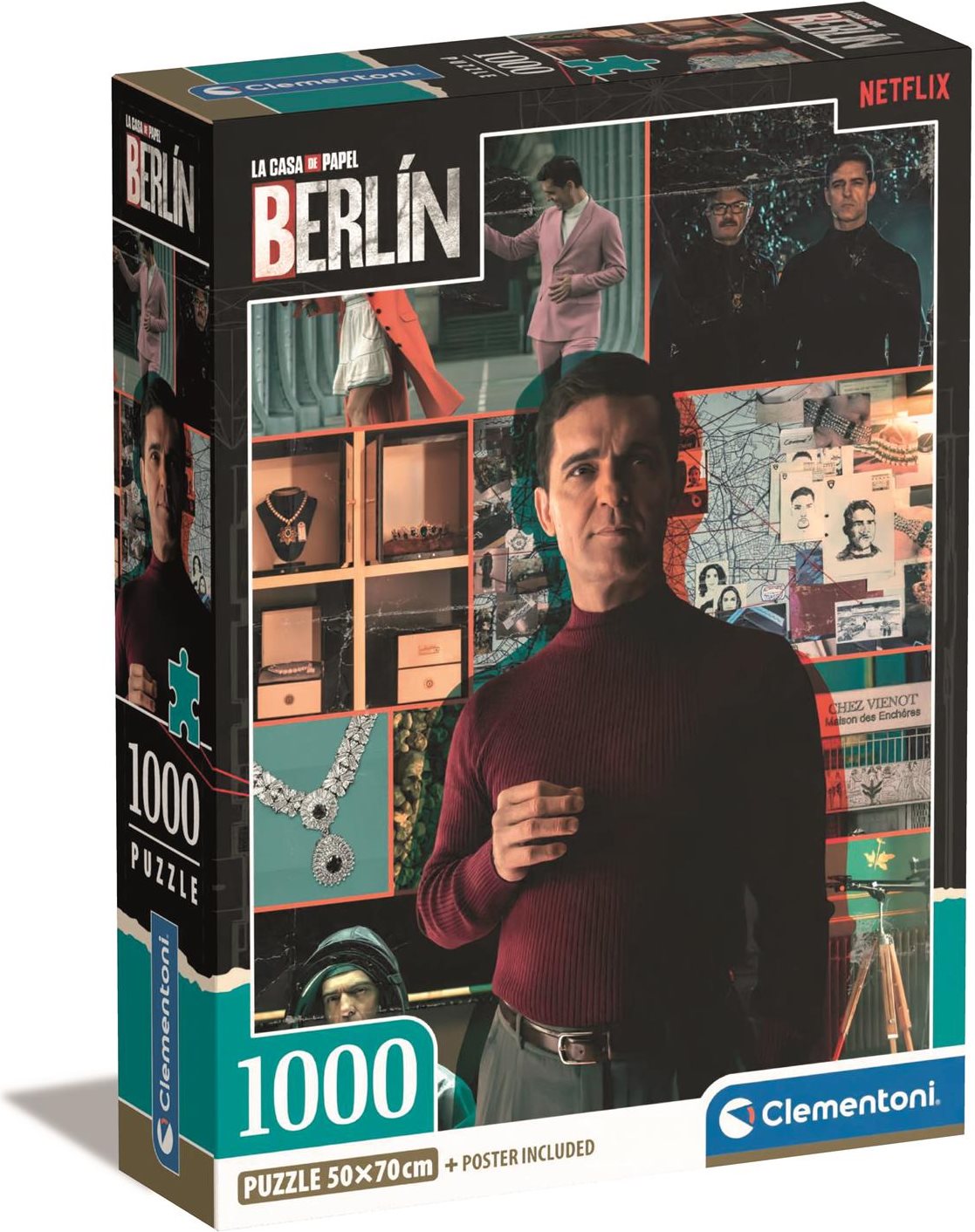 CLEMENTONI Puzzle La Casa de Papel Berlín: Mám plán 1000 dílků