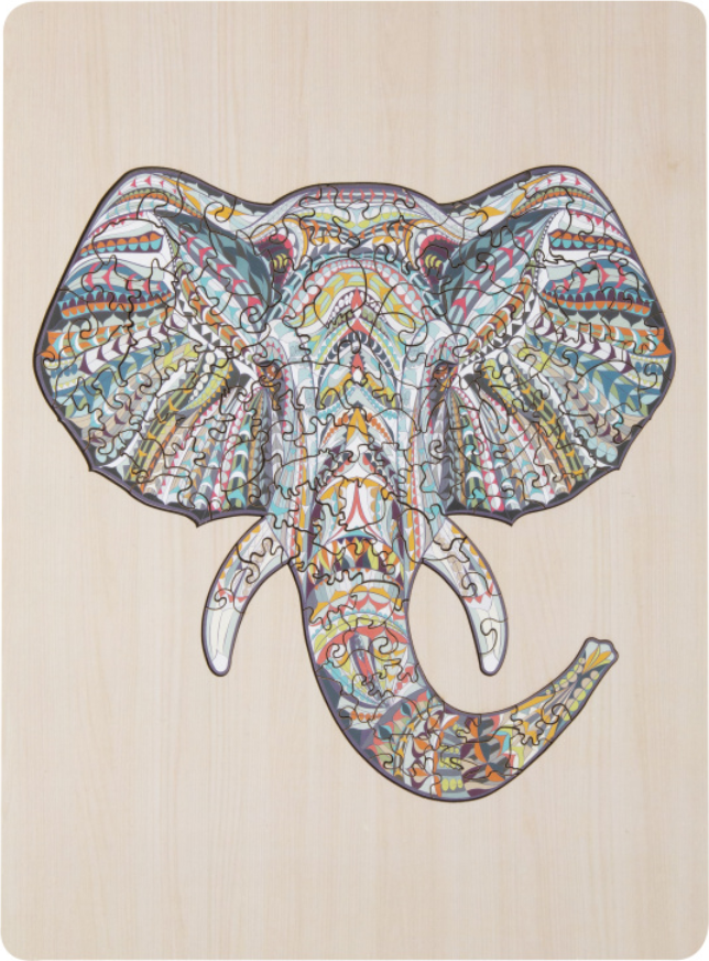 GRAFIX Obrysové puzzle Slon 137 dílků