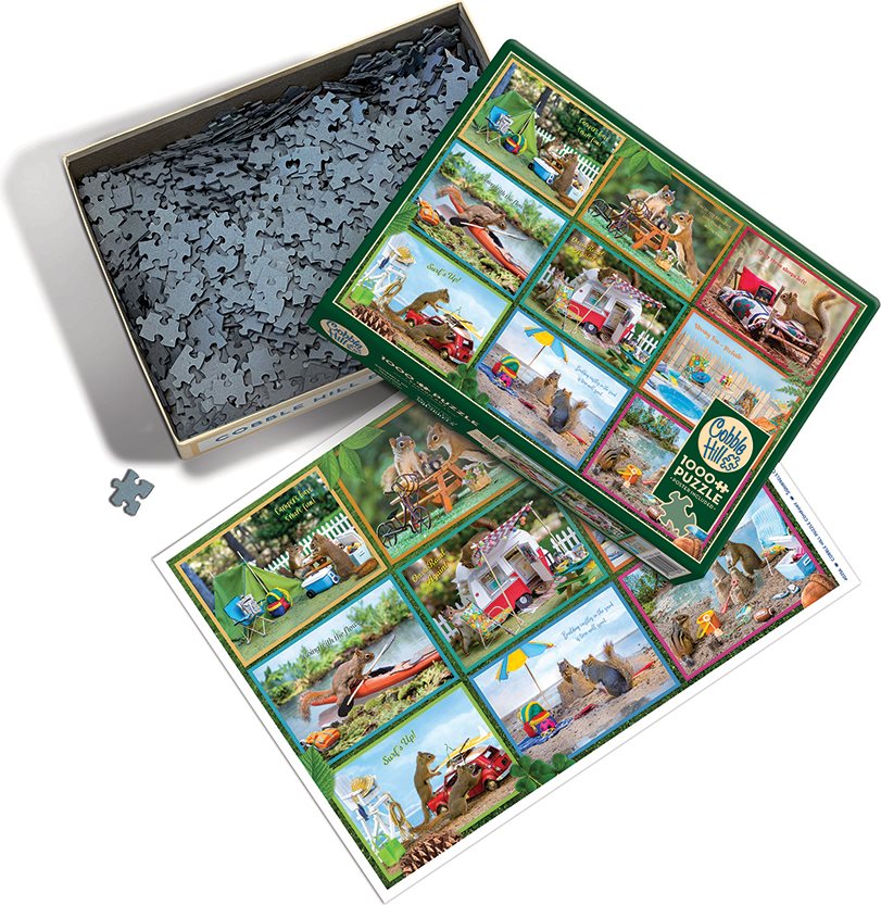 COBBLE HILL Puzzle Veverky na prázdninách 1000 dílků