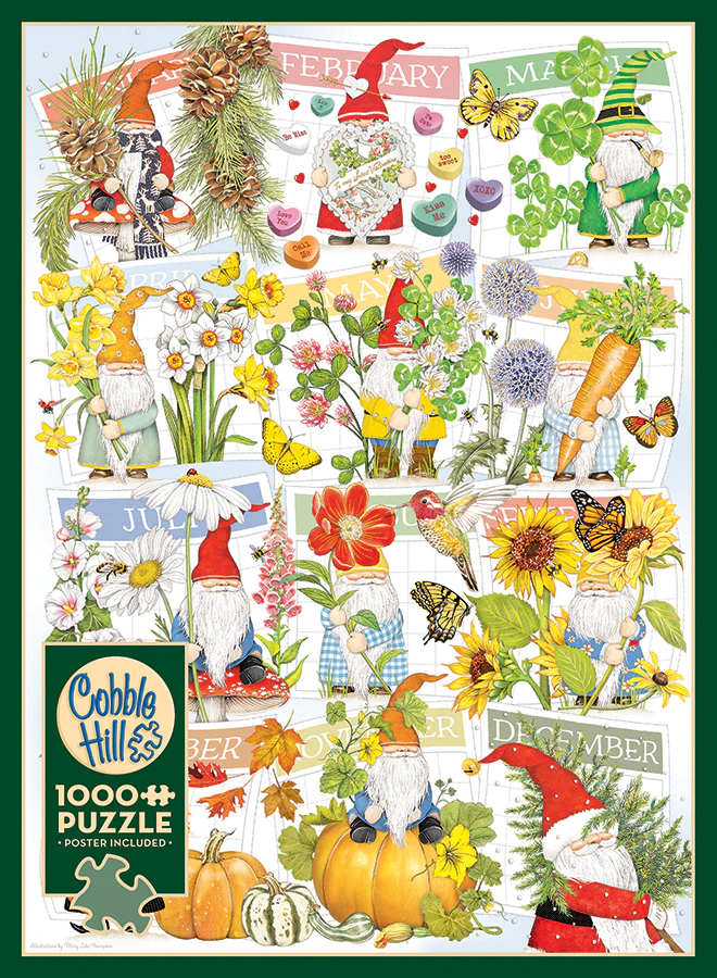 COBBLE HILL Puzzle Veselý život trpaslíků 1000 dílků