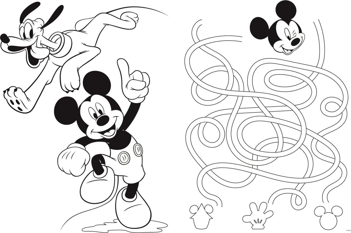 TREFL Oboustranné puzzle Mickeyho klubík SUPER MAXI 24 dílků
