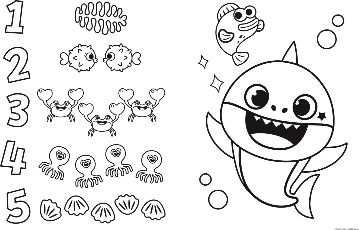 TREFL Oboustranné puzzle Baby Shark SUPER GIANT 15 dílků