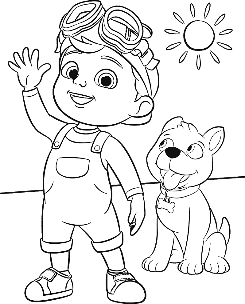 TREFL Oboustranné puzzle Cocomelon: Přátelé BABY MAXI 2x10 dílků