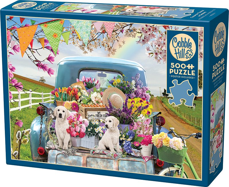 COBBLE HILL Puzzle Jarní dodávka 500 dílků