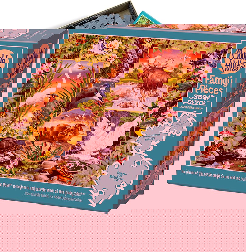 COBBLE HILL Rodinné puzzle Kouzlo řeky 350 dílků