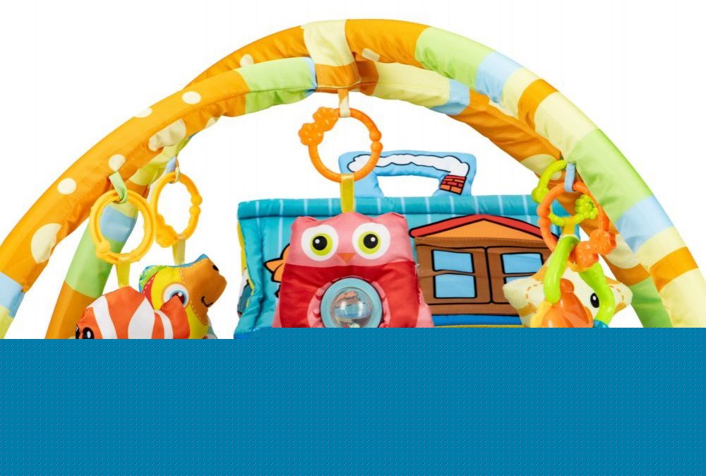 ECOTOYS Interaktivní vzdělávací podložka s domečkem