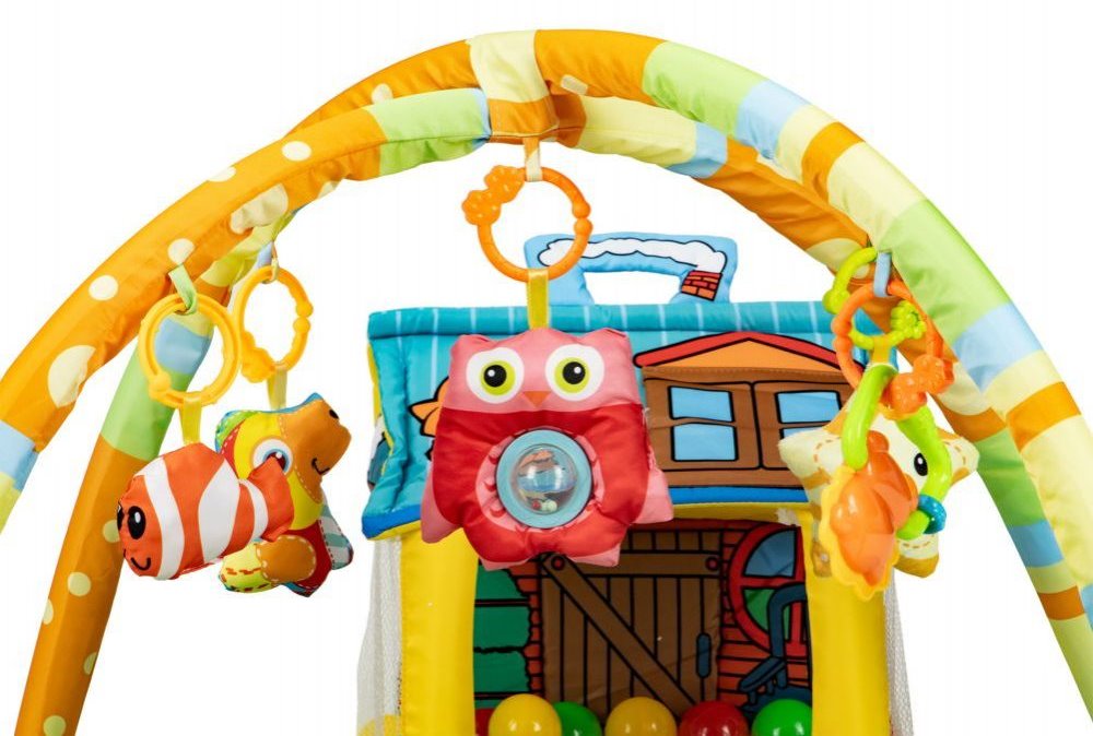ECOTOYS Interaktivní vzdělávací podložka s domečkem