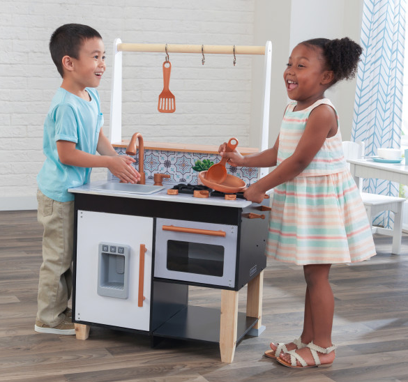 KIDKRAFT Dřevěná kuchyňka Artisan Island Toddler - světlá